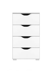 Rauch White/Grey Arnstein Balance Chest of 4 Drawer Drawers - Image 2 of 3