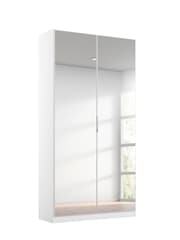 Rauch Alpine White Cameron Mirror Semi Fitted Double Wardrobe - Image 2 of 4