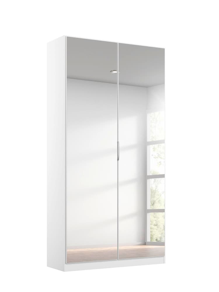 Rauch Alpine White Cameron Mirror Semi Fitted Double Wardrobe - Image 2 of 4