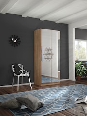 Rauch Sonoma Oak Cameron Mirror Semi Fitted Double Wardrobe - Image 1 of 4