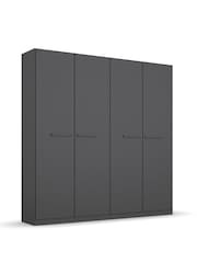 Rauch Metallic Grey Amodi Wood 4 Door Semi Fitted Wardrobe - Image 3 of 6