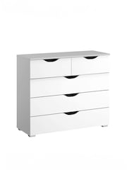 Rauch White/Grey Arnstein Balance Chest of 5 Drawer Drawers - Image 3 of 3