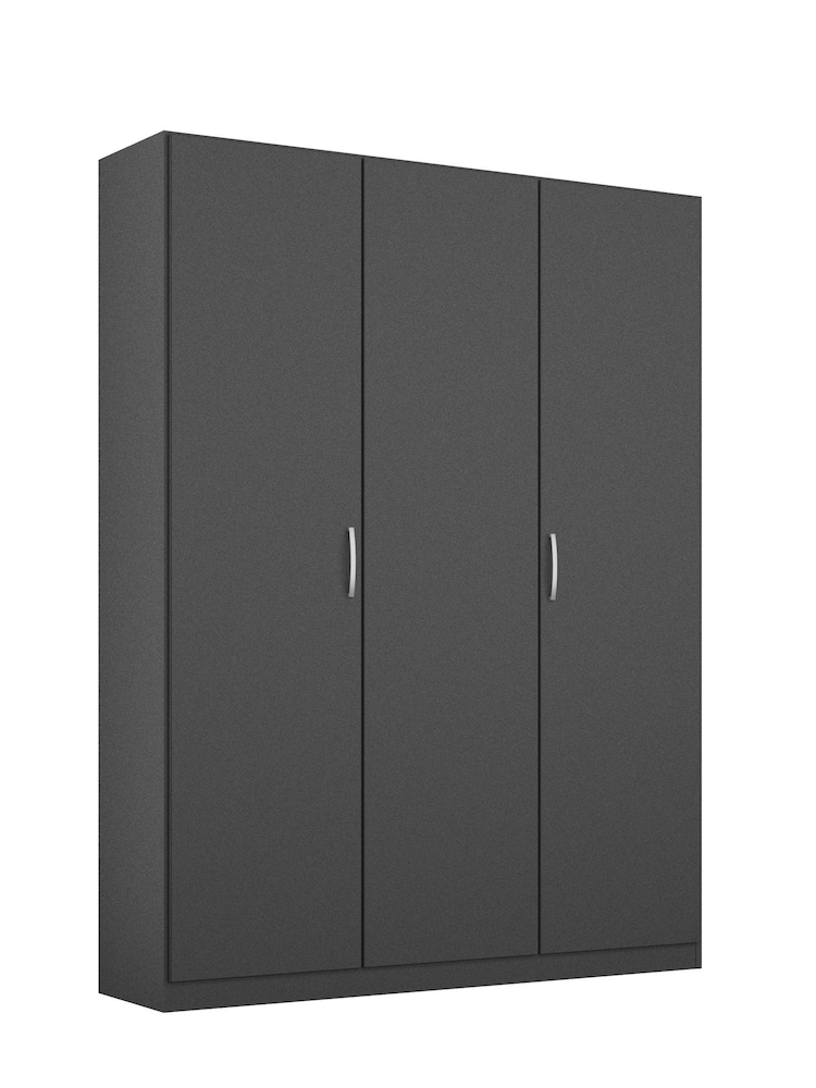 Rauch Metallic Grey Cameron Wood Semi Fitted Triple Wardrobe - Image 2 of 3