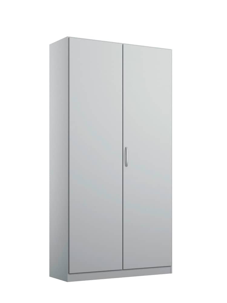 Rauch Silk Grey Cameron Wood Semi Double Fitted Wardrobe - Image 2 of 4