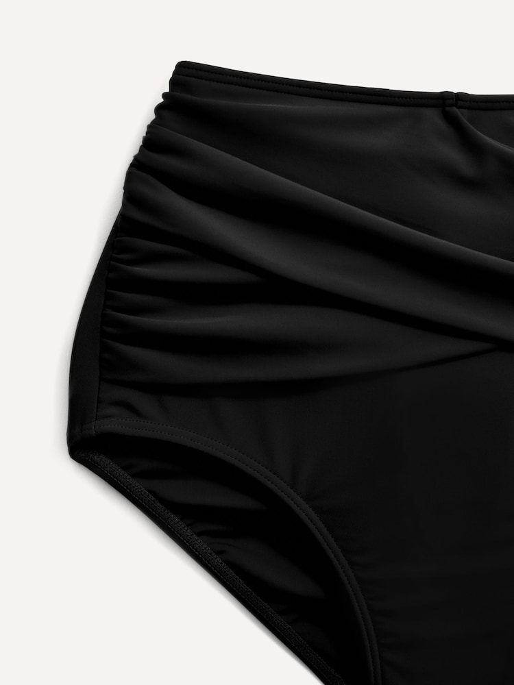 Linzi Black Palma Bandeau Halter Neck High Rise Bikini - Image 5 of 5