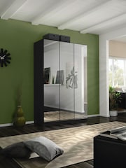 Rauch Metallic Grey Cameron Mirror Semi Fitted Triple Wardrobe - Image 1 of 3