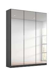 Rauch Metallic Grey Cameron Mirror Semi Fitted Triple Wardrobe - Image 2 of 3