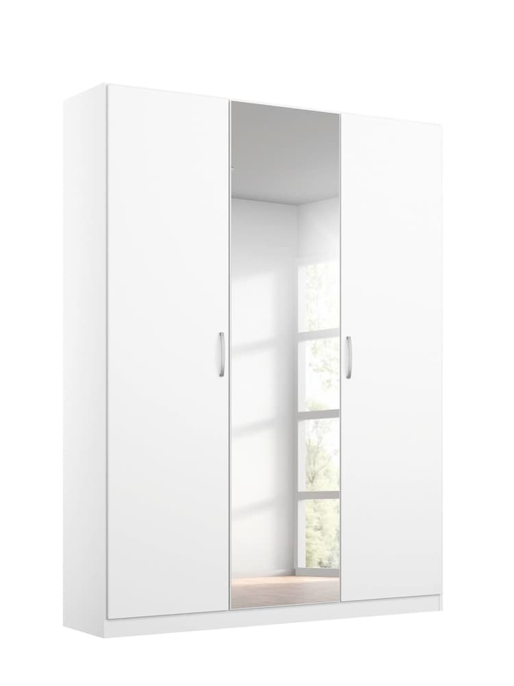 Rauch Alpine White Cameron Wood and Mirror Semi Fitted Triple Wardrobe - Image 2 of 3