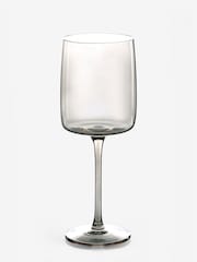 Set of 4 Smoke Grey Angular Wine Glasses - Image 5 of 5