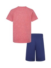 Nike Blue Dri-Fit T-Shirt And Shorts Set - Image 2 of 2