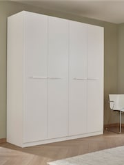 Rauch Alpine White Amodi Wood 4 Door Semi Fitted Wardrobe - Image 1 of 6
