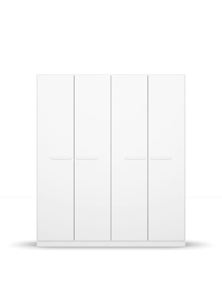 Rauch Alpine White Amodi Wood 4 Door Semi Fitted Wardrobe - Image 2 of 6