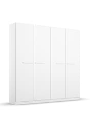 Rauch Alpine White Amodi Wood 4 Door Semi Fitted Wardrobe - Image 3 of 6