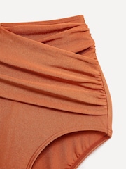 Linzi Natural Palma Bandeau Halter Neck High Rise Bikini - Image 5 of 5