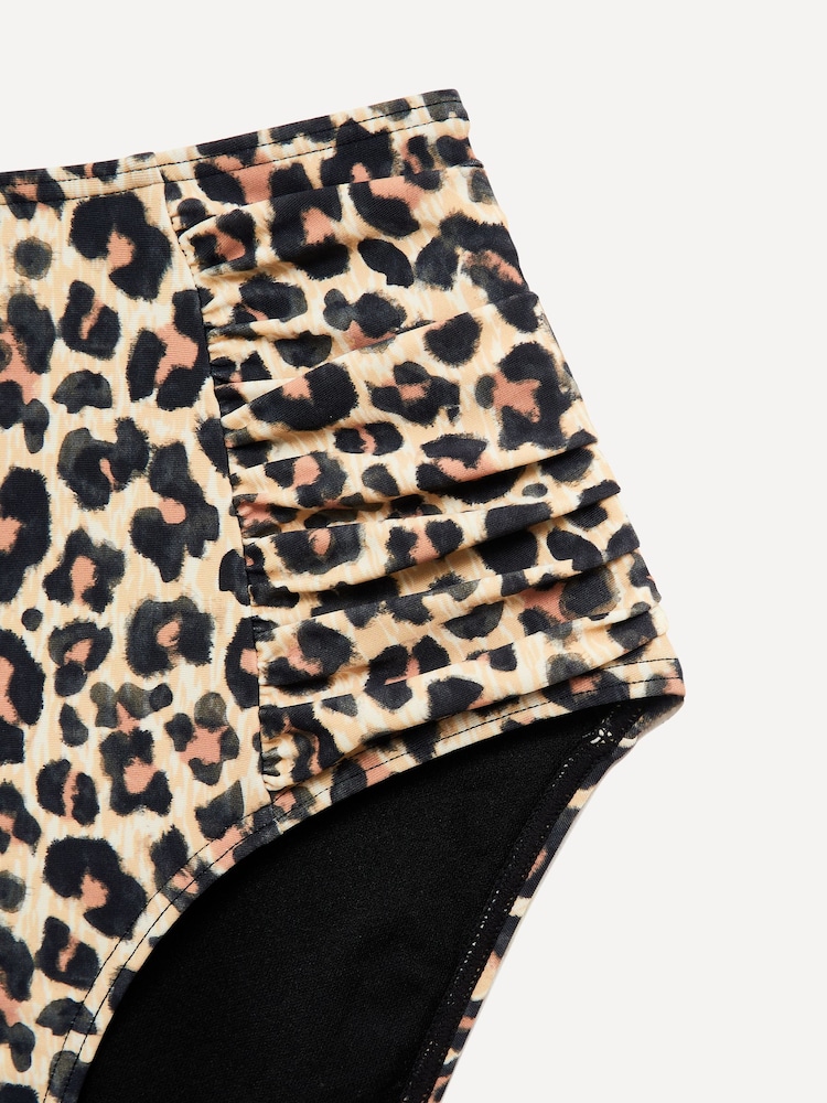 Linzi Animal Amalfi Moulded Cup High Waist Bikini Set - Image 4 of 4 Linzi Animal Amalfi Moulded Cup High Waist Bikini Set - Image 4 of 4