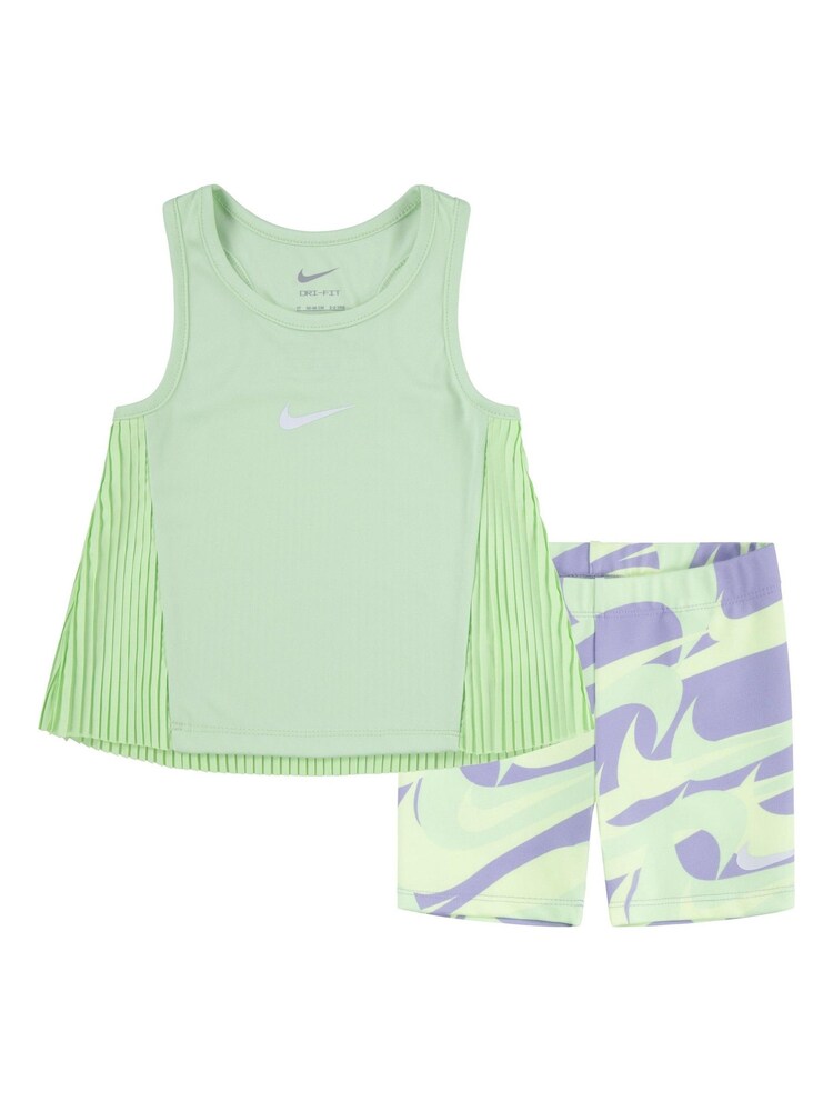 Nike Purple Little Kids Prep In Your Step Vest and Shorts Set - Image 1 of 2