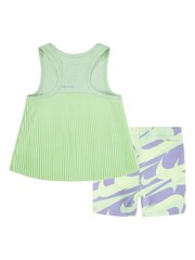 Nike Purple Little Kids Prep In Your Step Vest and Shorts Set - Image 2 of 2