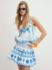 Minijupe River Island Placement imprimée - Image 1 de 4