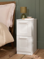 White Flynn Set of 2 Bedside Table - Image 1 of 10