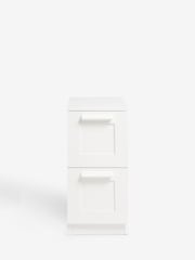 White Flynn Paint Effect Set of 2 Bedside Table - Image 11 of 11