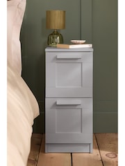 Grey Flynn Set of 2 Bedside Table - Image 2 of 10