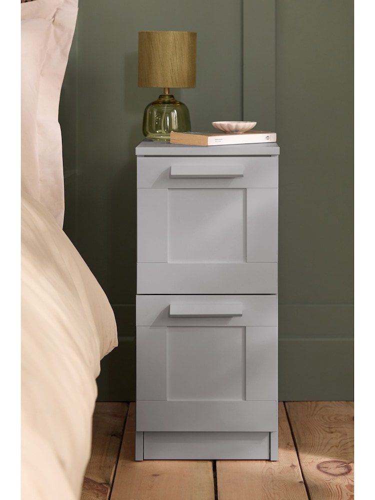 Grey Flynn Set of 2 Bedside Table - Image 2 of 10