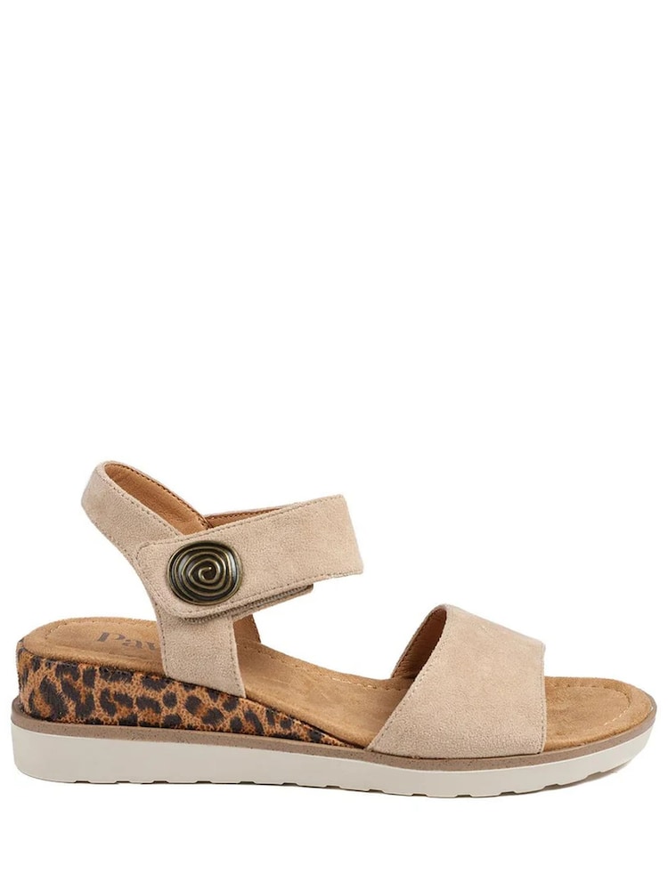 Pavers Cream Cushioned Touch-Fasten Sandals - Image 1 of 5