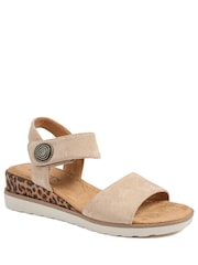 Pavers Cream Cushioned Touch-Fasten Sandals - Image 2 of 5