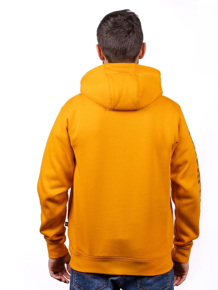 Caterpillar Yellow Trademark Banner Hoodie - Image 2 of 5