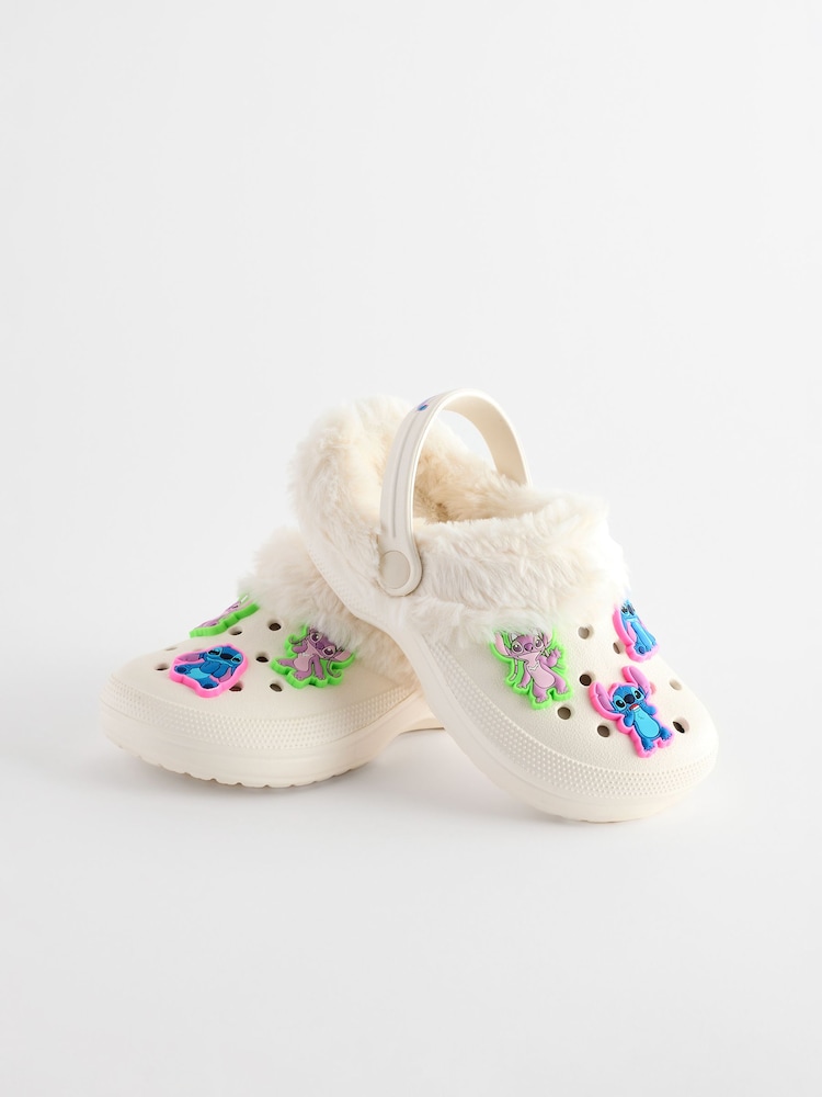 Lilo & Stitch Faux Fur Lined Clogs Slippers - Image 1 of 6