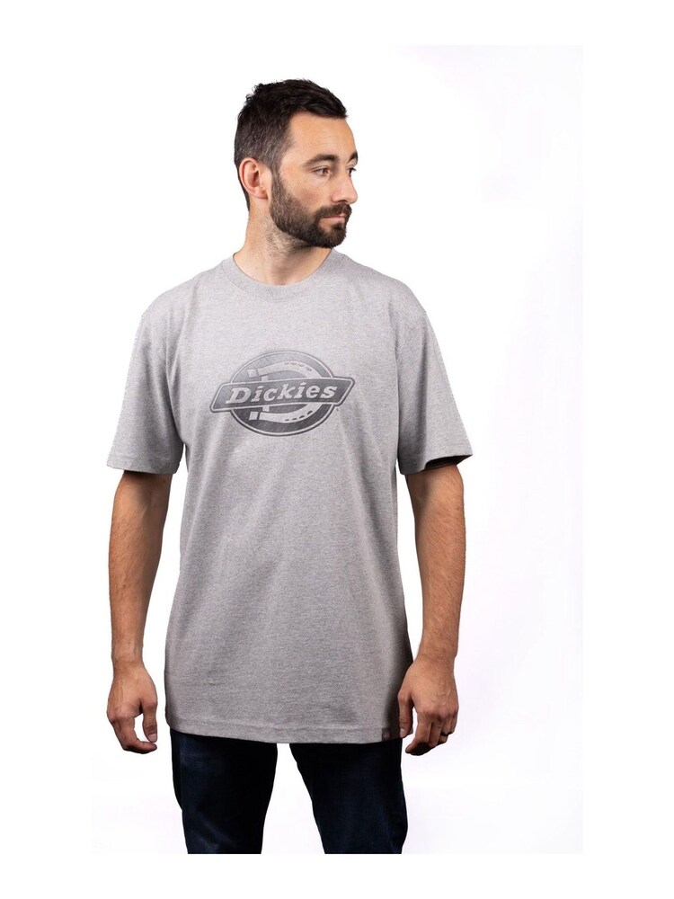 Dickies Grey Short Sleeve Logo Graphic 100% Cotton T-Shirt - Image 1 of 5