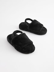 Черный искусственный мех - Slippers and Eye Mask Set - Изображение 3 из 5