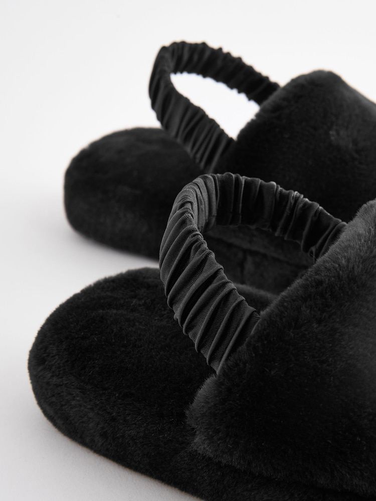 Черный искусственный мех - Slippers and Eye Mask Set - Изображение 5 из 5