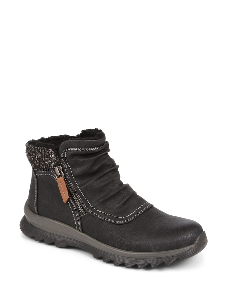 Pavers Knitted Cuff Ankle Boots - Image 2 of 5