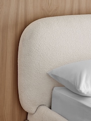 Casual Boucle Natural Oyster Oslo Upholstered Bed Frame - Image 5 of 7