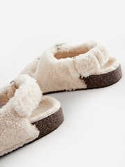 Pink Animal Print Double Strap Corkbed Slippers - Image 3 of 5