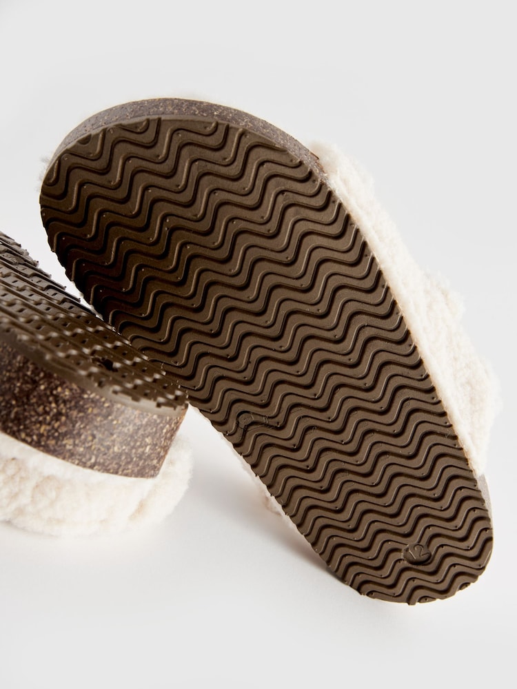 Pink Animal Print Double Strap Corkbed Slippers - Image 5 of 5