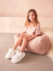 White Bunny Rabbit Slippers - Image 1 of 8