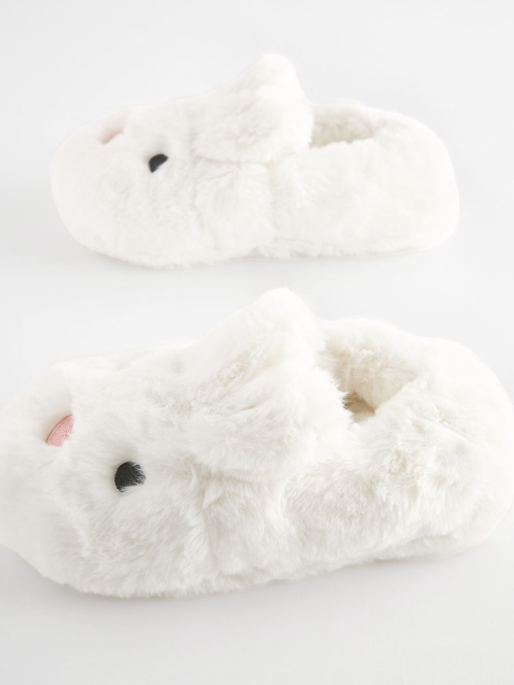 White Bunny Rabbit Slippers - Image 7 of 8