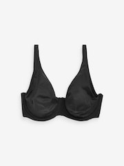 Black/White/Praline Nude Non Pad Full Cup DD+ Microfibre Smoothing Ultimate Comfort T-Shirt Bras 3 Pack - Image 12 of 13