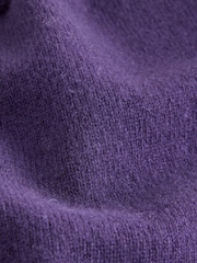 Purple N.Premium Merino Wool V-Neck Jumper - Image 3 of 3