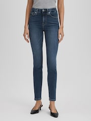 Good American Blue Good American Cropped Skinny Jeans - Image 1 of 7