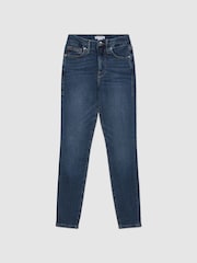 Good American Blue Good American Cropped Skinny Jeans - Image 2 of 7