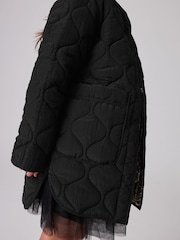 smALLSAINTS Metallic Phyllis Reversible Liner Girls Jacket - Image 8 of 15
