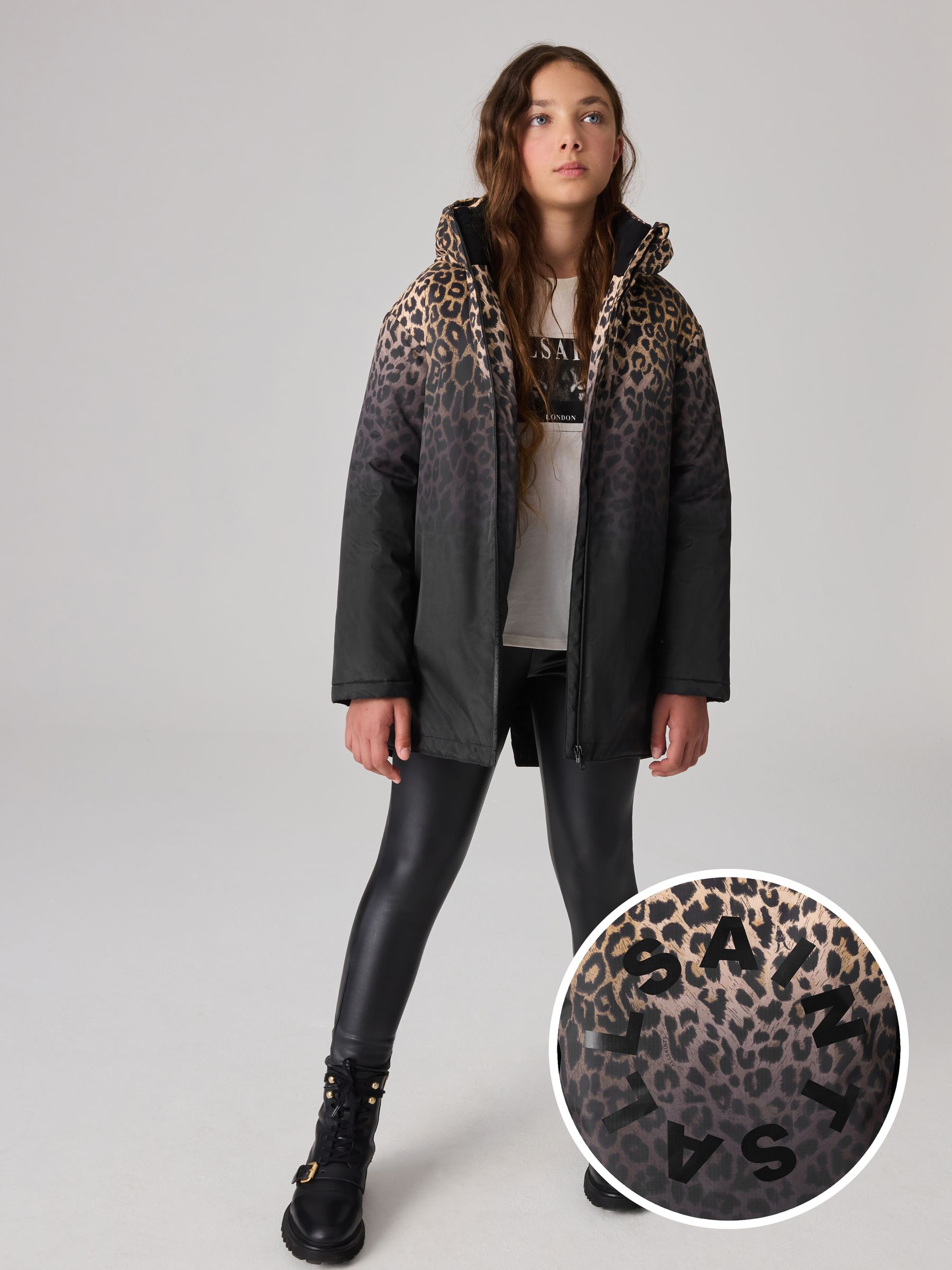 Next girls leopard coat hot sale