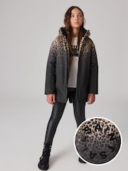 smALLSAINTS Leopard Girls Coat - Image 1 of 10