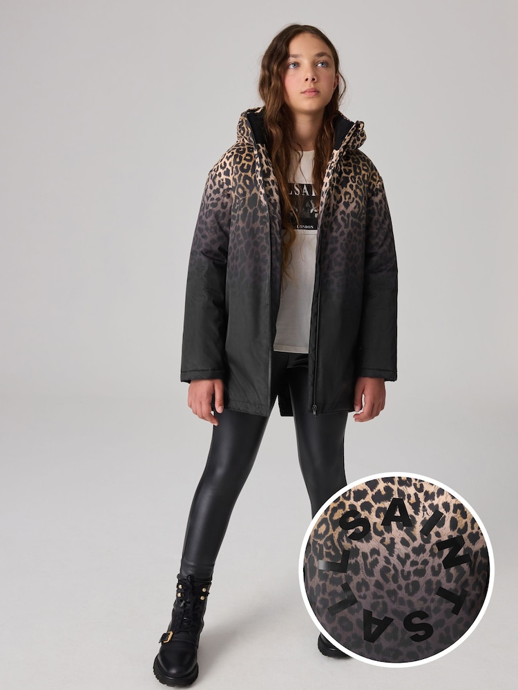smALLSAINTS Leopard Girls Coat - Image 1 of 10