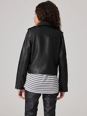 smALLSAINTS Black Girls Belfern 100% Genuine Leather Jacket - Image 2 of 10