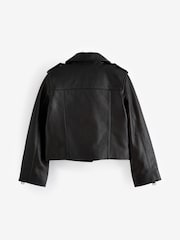 smALLSAINTS Black Girls Belfern 100% Genuine Leather Jacket - Image 8 of 10