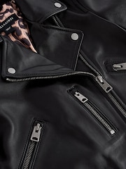 smALLSAINTS Black Girls Belfern 100% Genuine Leather Jacket - Image 9 of 10